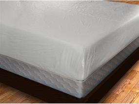 img 3 attached to Blissford Full Size Plastic Mattress Protector - Waterproof Vinyl Cover, Heavy Duty & Breathable for Bedding Protection