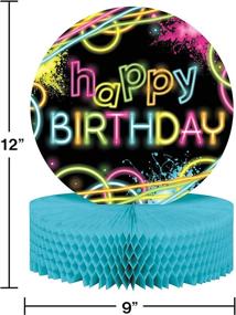 img 1 attached to Glow Party Birthday Centerpiece: Illuminate the Celebration with a 9 inch x 12 inch Radiant Decoration