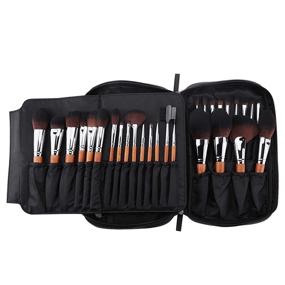 img 4 attached to 💄 28pcs Professional Makeup Brushes Set with Luxury Bag - MSQ Beauty Brushes for Foundation, Powder, Eyeshadow, Blush, Blending, Creams & Lip Brush