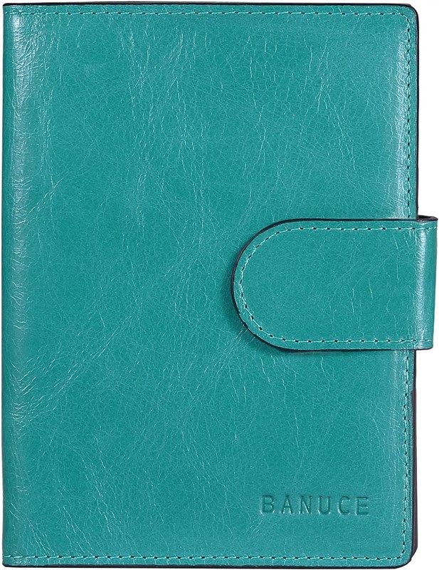 banuce italian leather passport holder 로고