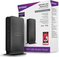 🔌 netgear n600 (8x4) wifi docsis 3.0 кабельный модем-роутер (c3700) – xfinity, spectrum, cox и другие. логотип