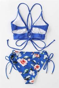 img 1 attached to CUPSHE Women's Medium Floral Bikini - Women's Clothing