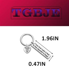 img 3 attached to 🎁 TGBJE Leader Gift: Unforgettable Keychain Thank You Gift for Boss & Leader