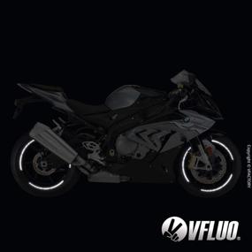 img 1 attached to VFLUO Motorbike Reflective Stripes Technology Motorcycle & Powersports