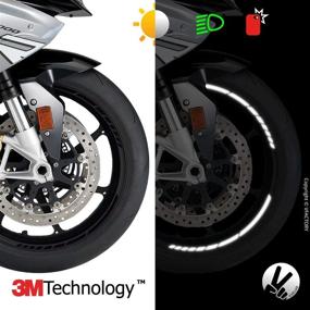img 2 attached to VFLUO Motorbike Reflective Stripes Technology Motorcycle & Powersports
