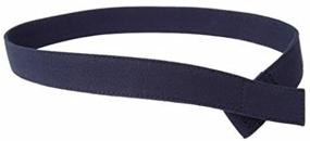 img 4 attached to 👕 Navy Blue 5T One Size Myself Belts Unisex Easy One-Handed Canvas Belt with Faux Buckle for Toddler, Little Kids, and Big Kids