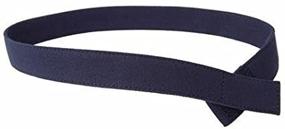 img 3 attached to 👕 Navy Blue 5T One Size Myself Belts Unisex Easy One-Handed Canvas Belt with Faux Buckle for Toddler, Little Kids, and Big Kids