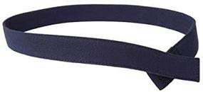 img 1 attached to 👕 Navy Blue 5T One Size Myself Belts Unisex Easy One-Handed Canvas Belt with Faux Buckle for Toddler, Little Kids, and Big Kids