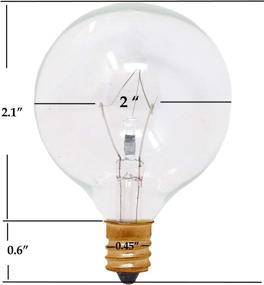 img 3 attached to 💡 10-Pack Mandala Crafts Replacement Light Bulbs for Wax Warmers and Diffusers - E12, 120v 40-Watt G16.5 Bulbs - Candle Melts, Fragrance Burners, Oil Lamps