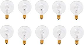 img 4 attached to 💡 10-Pack Mandala Crafts Replacement Light Bulbs for Wax Warmers and Diffusers - E12, 120v 40-Watt G16.5 Bulbs - Candle Melts, Fragrance Burners, Oil Lamps