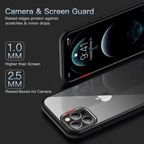 img 1 attached to 📱 CASEKOO Crystal Clear iPhone 12 Pro Max Case, Non-Yellowing, Military Grade Drop Tested, Shockproof Protective Phone Case Slim Thin Cover 5G 6.7 inch 2020, Black