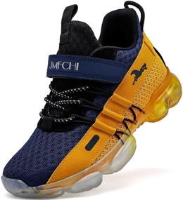 img 4 attached to Breathable Lightweight Outdoor Indoor Shoes Trail Running Girls' Shoes and Athletic