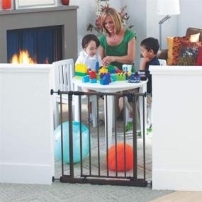 img 4 attached to 🚧 Toddleroo by North States 38.5-Inch Wide Deluxe Easy Close Gate: Sturdy Safety Gate with One-Hand Operation, Pressure Mount, Fits Openings 28 to 38.5 Inches Wide, 29 Inches Tall in Bronze