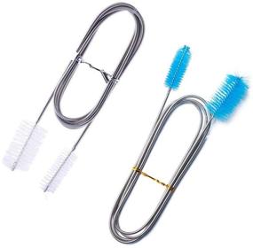 img 3 attached to 🐠 Aquarium Tube Cleaning Brushes - 2 Pack Fish Tank Pipe Cleaning Brushes - Flexible Double Ended - 61" Long - Home Kitchen Water Pipe Hose Maintenance