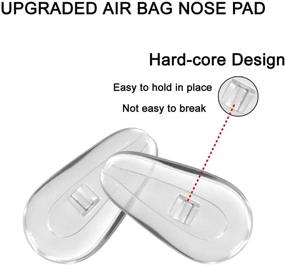 img 3 attached to 💡 Upgraded Soft Silicone Air Chamber Eyeglass Nose Pads - Mr.Zz, 6 Pairs of 15mm Screw-in Glasses Nose Pad Set with Screws and Micro Screwdriver