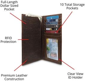 img 3 attached to Weber's Dynasty Western Accessories and Wallets: Blocking Shotshell Men's Card Cases & Money Organizers