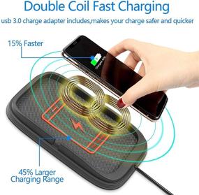 img 2 attached to Jewaytec QI Certified Wireless Car Charger with USB QC 3.0 Adapter - Compatible with iPhone 12/12 Pro/12 Mini/12 Pro Max/SE 2020/ iPhone11 Pro Max/XR and All QI Supported Devices