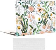 ekuabot floral flower macbook pro 13 inch case (a1425/a1502 logo