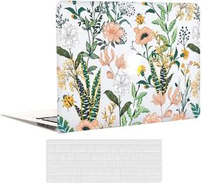 img 4 attached to EkuaBot Floral Flower MacBook Pro 13 Inch Case (A1425/A1502