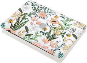 img 1 attached to EkuaBot Floral Flower MacBook Pro 13 Inch Case (A1425/A1502