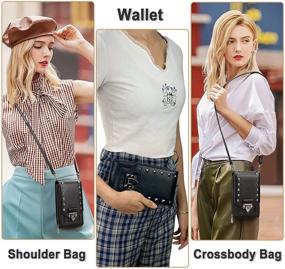 img 2 attached to 👜 Stylish Lightweight Leather Crossbody Bags & Wallets for Women - A Fashionable Shoulder Handbag Collection!