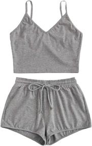 img 4 attached to 👗 SweatyRocks Womens Outfits: Stylish Sleeveless Shorts, Jumpsuits, Rompers & Overalls