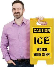 img 3 attached to 🚧 Caution Watch Folding SmartSign: Durable Plastic Warning Sign for Enhanced Safety