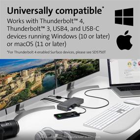 img 2 attached to 💻 Kensington Thunderbolt 4 Docking Station SD5700T - Dual 4K with 90W PD, compatible with Windows and Mac OS (K35175NA)