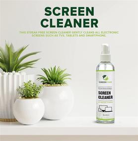 img 2 attached to 🌿 Green Oak Screen Cleaner Spray - Effective Solution for LCD, LED, TVs, Laptops, Tablets, Monitors, Phones, and More – Gently Cleans Fingerprints, Dust, and Oil (8oz)