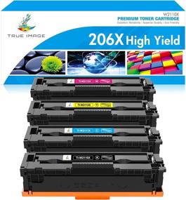 img 4 attached to 🖨️ High-Quality Replacement Toner Cartridge 4-Pack for HP Color Pro M255/MFP M283 Printers