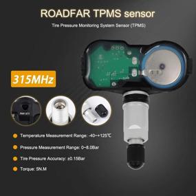 img 1 attached to 🚗ROADFAR 315МГц TPMS Датчик 4шт 4260706011 4260733011 для Lexus Scion Toyota - Программированный датчик системы контроля давления в шинах