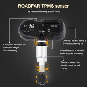 img 2 attached to 🚗ROADFAR 315МГц TPMS Датчик 4шт 4260706011 4260733011 для Lexus Scion Toyota - Программированный датчик системы контроля давления в шинах