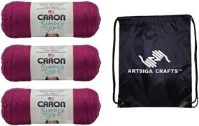 img 4 attached to Caron Knitting Yarn Fuchsia H97003 9764