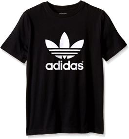 img 1 attached to 👕 Одежда для активного образа жизни для мальчиков Adidas Originals Trefoil White Black: Стильная и функциональная одежда