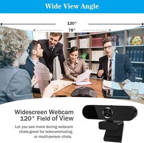 img 2 attached to 📷 High-Definition Webcam with Microphone: Full HD 1080p Video Camera for PC, Laptop, and Desktop - Pro Streaming Webcam for Calling, Conferencing, and Gaming - with Tripod and Built-in Mic