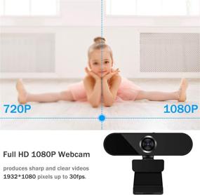 img 3 attached to 📷 High-Definition Webcam with Microphone: Full HD 1080p Video Camera for PC, Laptop, and Desktop - Pro Streaming Webcam for Calling, Conferencing, and Gaming - with Tripod and Built-in Mic