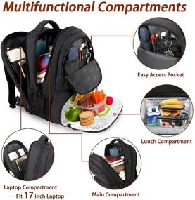 img 2 attached to Insulated Lunch Backpack for Men and Women - Cooler Lunch Box Bag