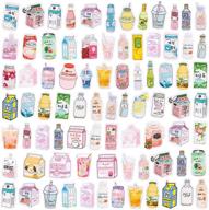 🍹 250 pcs kawaii scrapbook stickers - cute japanese drink theme | 1.6 inch small size stickers for laptop, notebook, handmade card, journal | set of 5 boxes (50 pcs each) logo