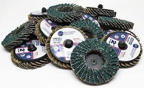 img 4 attached to 🔧 Benchmark Abrasives 2&#34; Quick Change Zirconia Flap Discs - 10 Pack (40 Grit): Premium Quality Abrasive Discs for Efficient Material Removal