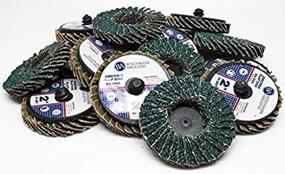 img 2 attached to 🔧 Benchmark Abrasives 2&#34; Quick Change Zirconia Flap Discs - 10 Pack (40 Grit): Premium Quality Abrasive Discs for Efficient Material Removal