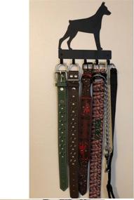 img 1 attached to 🐕 Doberman Pinscher Key Rack & Dog Leash Hanger - Large, 9 inch Wide - Made in USA - Organize with Style!