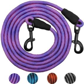 img 4 attached to 🐶 MayPaw 8FT/10FT Heavy Duty Nylon Rope Dog Tie Out/Check Cord - Strong Training Leash 3/8-Inch Thick - Ideal for Small, Medium & Large Dogs Walking, Camping, Hiking, Playing - Indoor & Outdoor