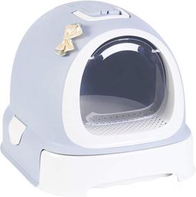 img 4 attached to 🐱 Ultimate Hooded Litter Pan with Front Entry Odor Control Door & Cat Litter Scoop