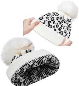 img 2 attached to DANMY Beanie Вязаные Наушники Черные 3 Шт.