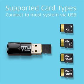 img 1 attached to NTW Twingo: Portable Micro SD Card Reader/ Memory Card Reader/ USB 2.0 Adapter/ Micro USB OTG/ Android Phone/MacBook/ PC/ Tablets Compatible – 2 Pack