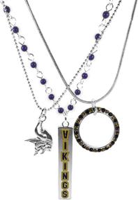 img 1 attached to Siskiyou Minnesota Vikings Trio Necklace