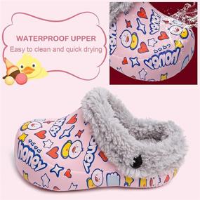 img 1 attached to Waterproof Fluffy Toddler 👣 Sandals - Boys' Shoes Slippers