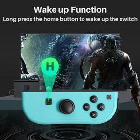 img 1 attached to 🎮 D.Gruoiza Right Switch Joypad Controller: Compatible with Nintendo Switch,Switch Joy Pad (R), Light Blue – Supports Wake-up Function