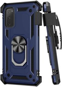 img 4 attached to Samsung Galaxy S20 FE 5G Case with Belt Clip - Military Grade Full-Body Protection Cover with Holster and Ring Holder