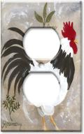 🐓 rooster-themed outlet cover wall plate by jennifer logo